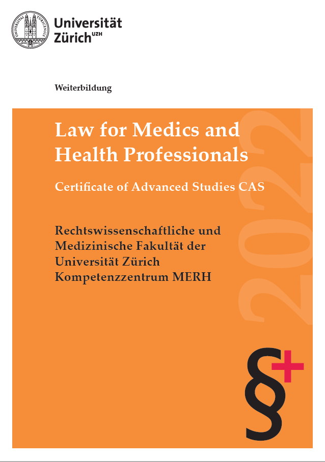 CAS Law for Medics and Health Professionals